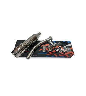 Fit For Royal Enfield Bear 650 Stainless Steel Exhaust Silencer Polished