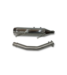 Fit For Royal Enfield Bear 650 Stainless Steel Exhaust Silencer Polished
