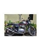 For Royal Enfield GT and Interceptor 650 Silver Stallion Exhaust Silencer LH RH