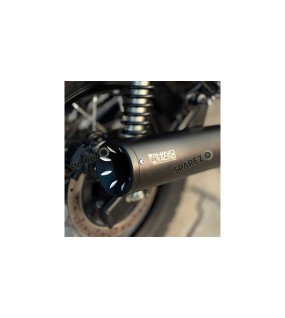 For Royal Enfield Bear 650 Rhino Racing Scramjet Max V2 Black Exhaust Silencer