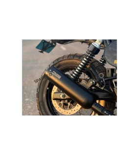 For Royal Enfield Bear 650 Rhino Racing Scramjet Max V2 Black Exhaust Silencer