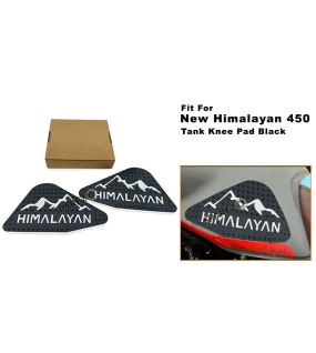 Fit For Royal Enfield New Himalayan 450 Rubber Tank Knee Pad Black and White