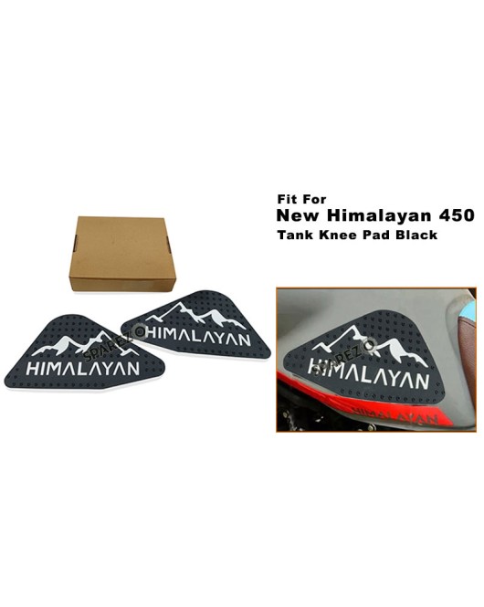 Fit For Royal Enfield New Himalayan 450 Rubber Tank Knee Pad Black and White