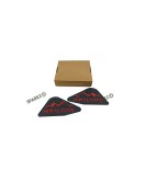 Fit For Royal Enfield New Himalayan 450 Rubber Tank Knee Pad Black and Red