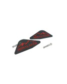 Fit For Royal Enfield New Himalayan 450 Rubber Tank Knee Pad Black and Red