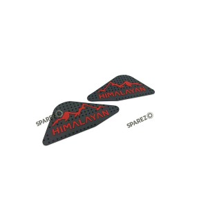 Fit For Royal Enfield New Himalayan 450 Rubber Tank Knee Pad Black and Red