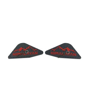 Fit For Royal Enfield New Himalayan 450 Rubber Tank Knee Pad Black and Red