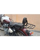 Fit For Royal Enfield Classic 650 Rear Luggage Rack With Backrest Black