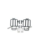 Fit For Royal Enfield Classic 650 Pannier Mounting Rails Black