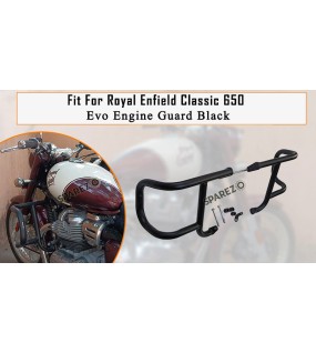Fit For Royal Enfield Classic 650 Evo Engine Guard Black