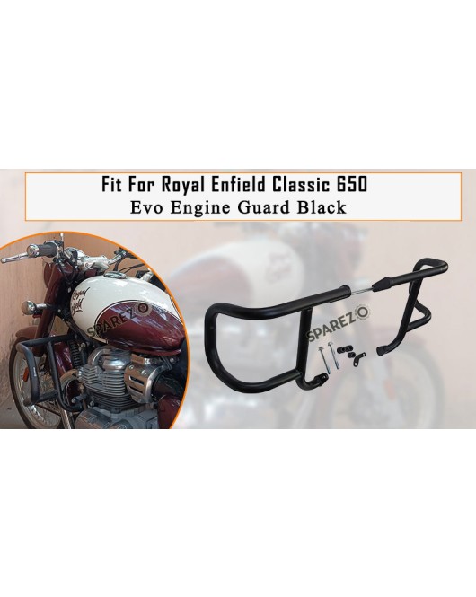 Fit For Royal Enfield Classic 650 Evo Engine Guard Black