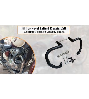 Fit For Royal Enfield Classic 650 Compact Engine Guard Black
