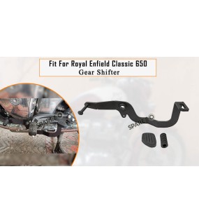 Fit For Royal Enfield Classic 650 Gear Shifter Pedal With Rubber Black