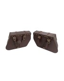 Fit For Royal Enfield Classic 650 Brown Color Bags With Saddle Stay Mounting