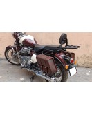 Fit For Royal Enfield Classic 650 Brown Color Bags With Saddle Stay Mounting