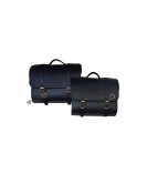For Royal Enfield Classic 650 Genuine Leather Pannier Saddle Bags and Mounting