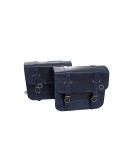 For Royal Enfield Classic 650 Genuine Leather Pannier Bags With Mounting