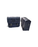 For Royal Enfield Classic 650 Genuine Leather Pannier Bags With Mounting
