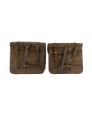 For Royal Enfield Classic 650 Genuine Leather Pannier Bags Dust Color With Mounting