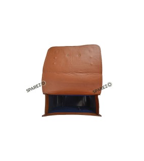 For Royal Enfield Classic 650 Genuine Leather Pannier Bags Tan Brown With Mounting