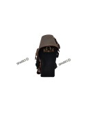 For Royal Enfield Classic 650 Genuine Leather Pannier Bags Black With Mounting