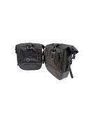For Royal Enfield Classic 650 Genuine Leather Pannier Black Bags With Mounting