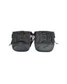 For Royal Enfield Classic 650 Genuine Leather Pannier Black Bags With Mounting