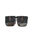 For Royal Enfield Classic 650 Genuine Leather Pannier Black and Brown Bags With Mounting
