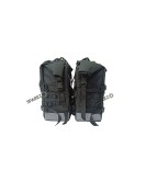 For Royal Enfield Classic 650 Canvas Pannier Bags Black With Mounting