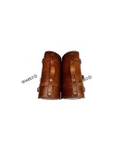 For Royal Enfield Classic 650 Genuine Leather Pannier Saddle Bags Brown Tan and Mounting