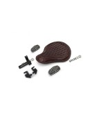 For Royal Enfield Classic 650 Genuine Leather Front Rider Seat Antique Brown
