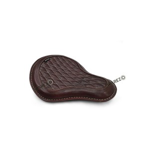For Royal Enfield Classic 650 Genuine Leather Front Rider Seat Antique Brown