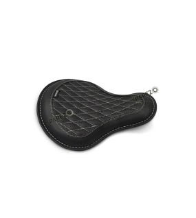 For Royal Enfield Classic 650 Genuine Leather Front Rider Seat Black Color