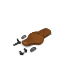 For Royal Enfield Classic 650 Genuine Leather Front and Rear Seat Tan Color