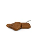 For Royal Enfield Classic 650 Genuine Leather Front and Rear Seat Tan Color