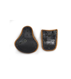 For Royal Enfield Classic 650 Genuine Leather Front and Rear Seat Tan Color