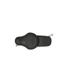 For Royal Enfield Classic 650 Genuine Leather Front and Rear Seat Black Color