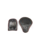 For Royal Enfield Classic 650 Genuine Leather Front and Rear Seat Antique Brown