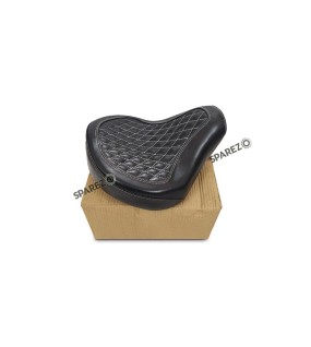 For Royal Enfield Classic 650 Genuine Leather Front Rider Seat Black 