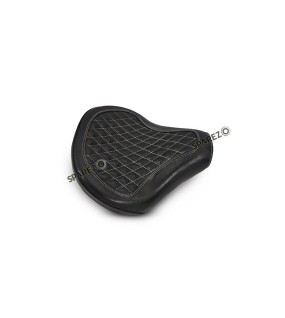 For Royal Enfield Classic 650 Genuine Leather Front Rider Seat Black 