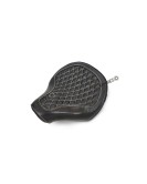For Royal Enfield Classic 650 Genuine Leather Front Rider Seat Black 