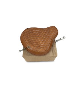 For Royal Enfield Classic 650 Genuine Leather Front Rider Seat Tan