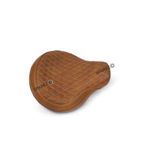 For Royal Enfield Classic 650 Genuine Leather Front Rider Seat Tan