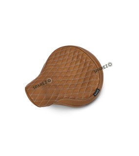 For Royal Enfield Classic 650 Genuine Leather Front Rider Seat Tan
