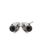 For Royal Enfield Classic 650 SS AEW TE 204 Exhaust Silencer Pair Polish