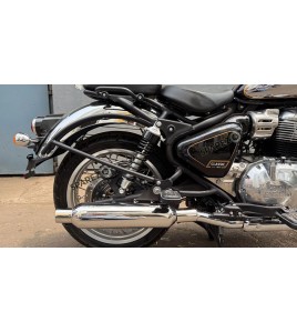For Royal Enfield Classic 650 SS AEW TE 204 Exhaust Silencer Pair Polish