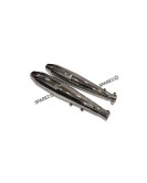For Royal Enfield Classic 650 Atlas Pro Red Rooster Exhaust Silencer Polished