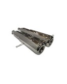 For Royal Enfield Classic 650 Atlas Red Rooster Exhaust Silencer Polished