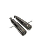 For Royal Enfield Classic 650 Atlas Red Rooster Exhaust Silencer Polished