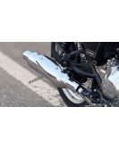 For Royal Enfield Classic 650 Rhino Racing Peashooter Exhaust Silencer Polished 